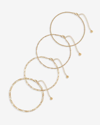 Four Chains Anklet Pack