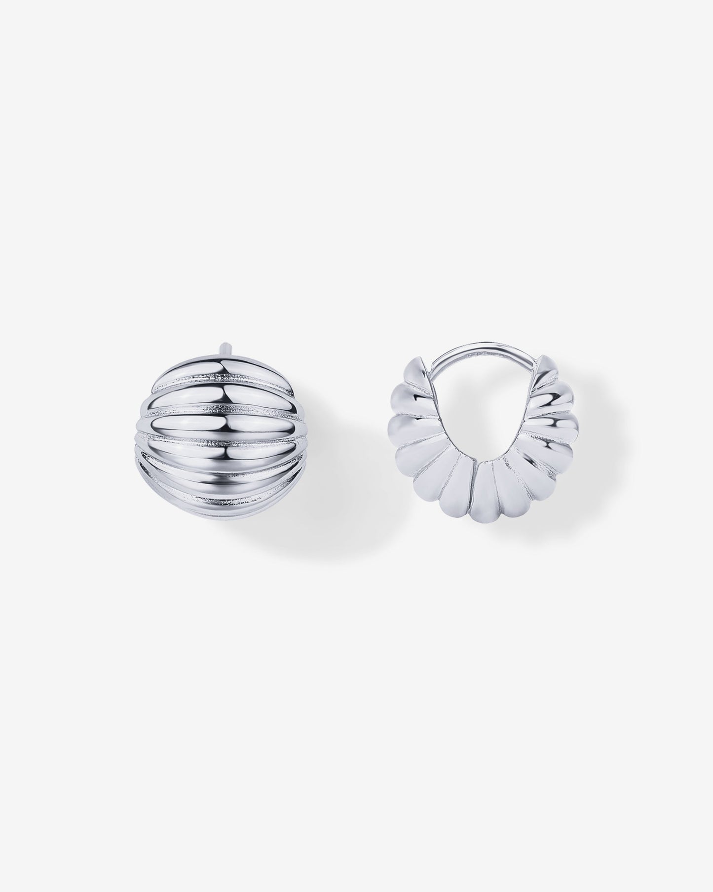 Ribbed Serena Hoops