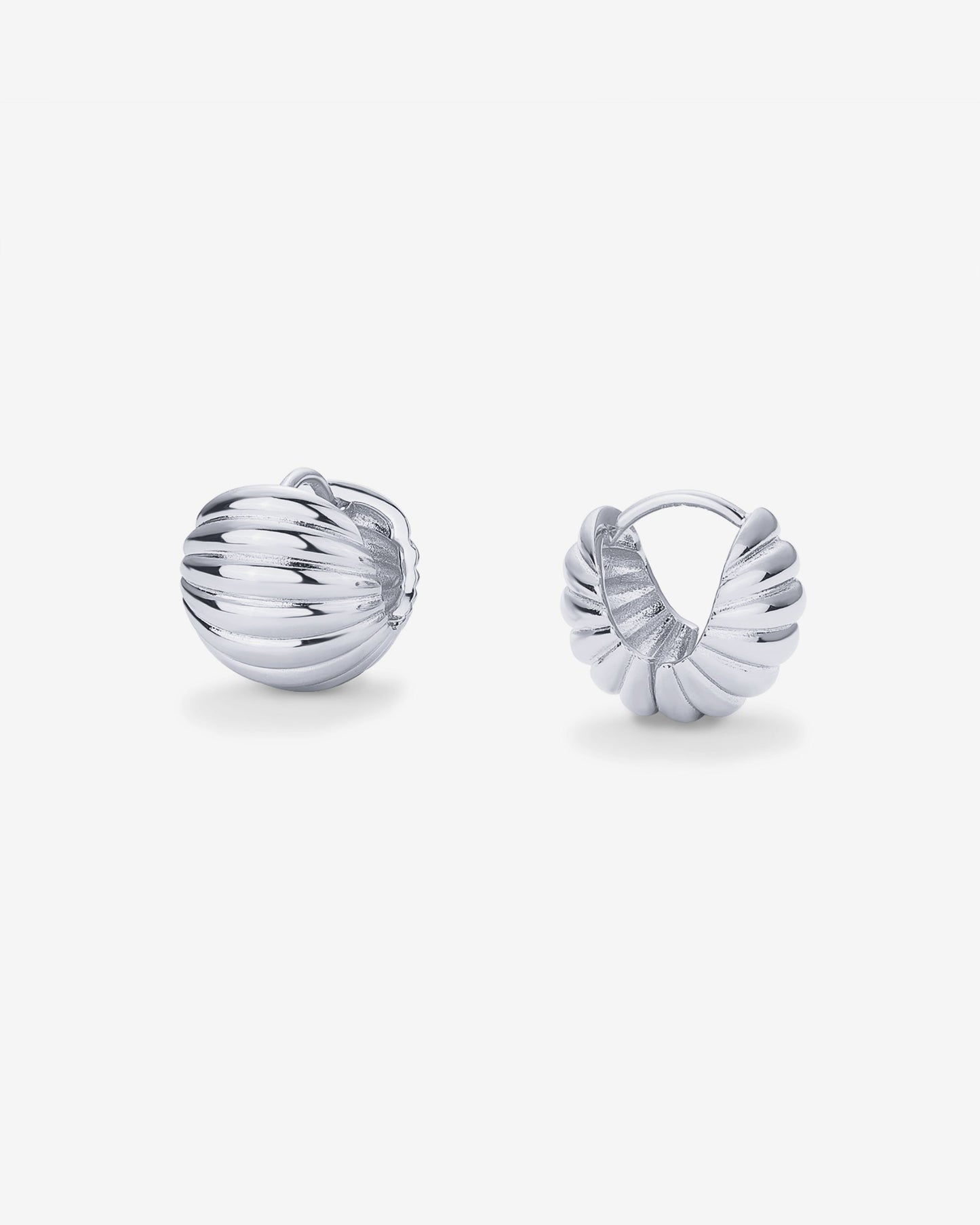 Ribbed Serena Hoops