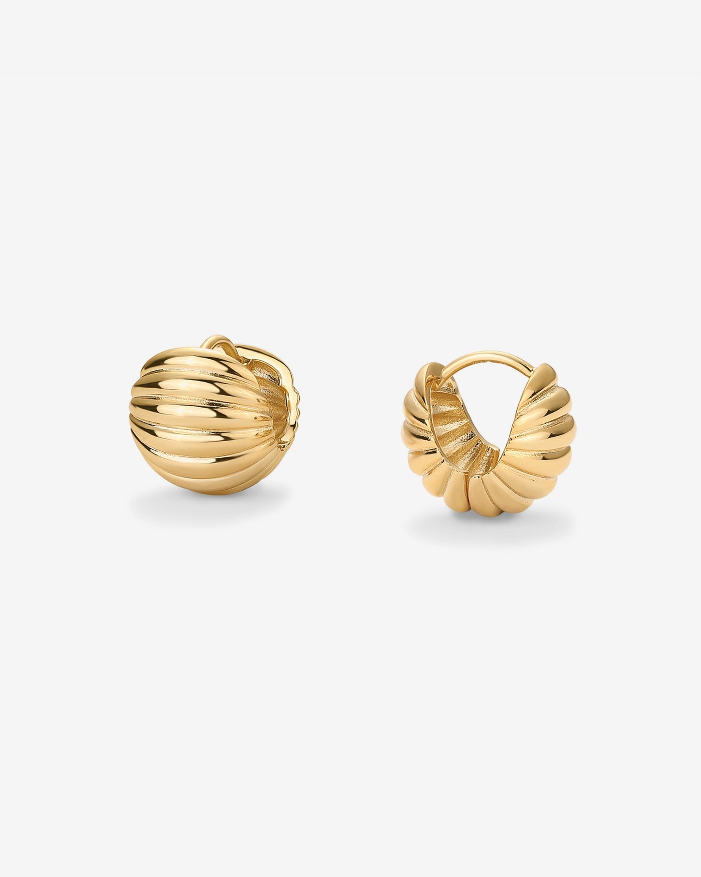Ribbed Serena Hoops