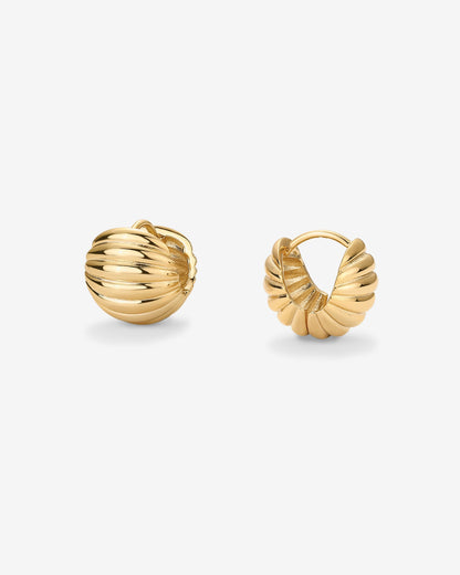Ribbed Serena Hoops