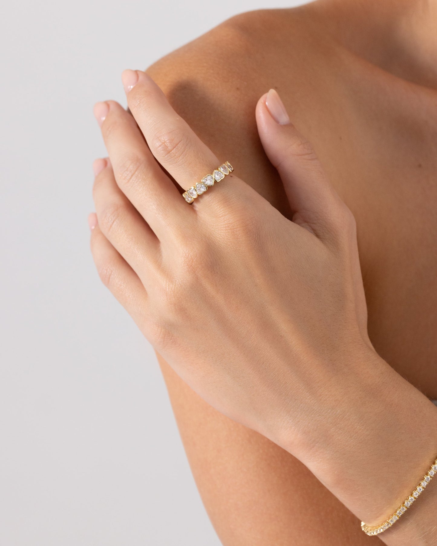 Eternal Heart-Cut Eternity Ring