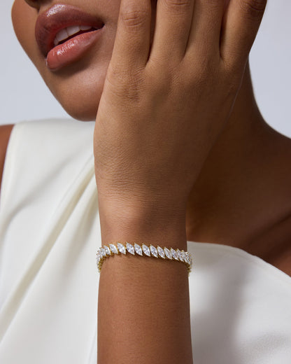 Marquise Cut Tennis Bracelet