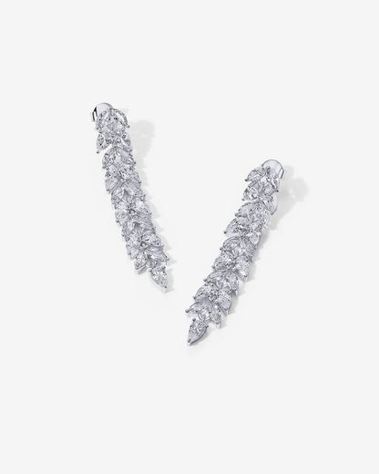 Marquise Linear Bridal Earrings