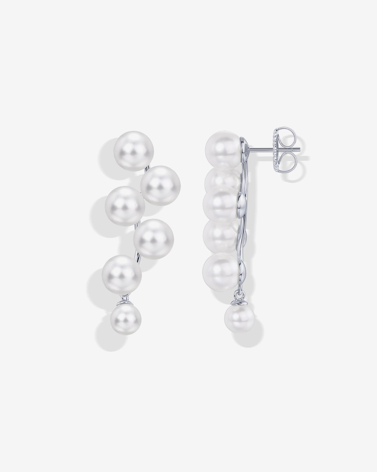Pearl Linear Dangle Earrings