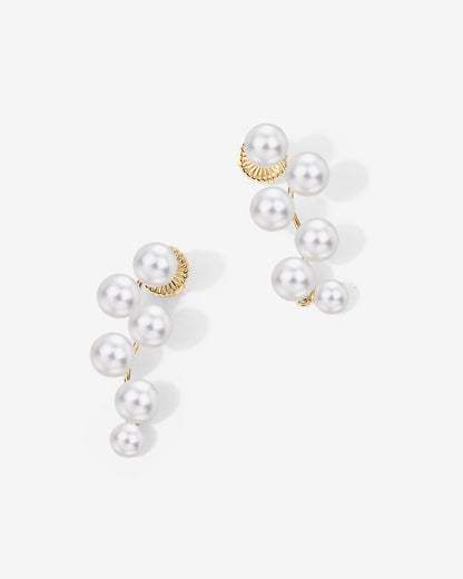 Pearl Linear Dangle Earrings