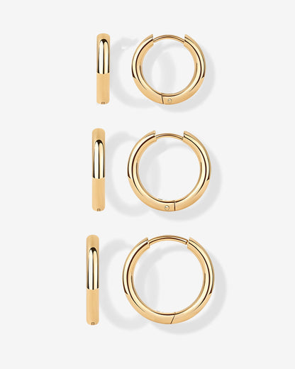 Small Hoop Earrings Set