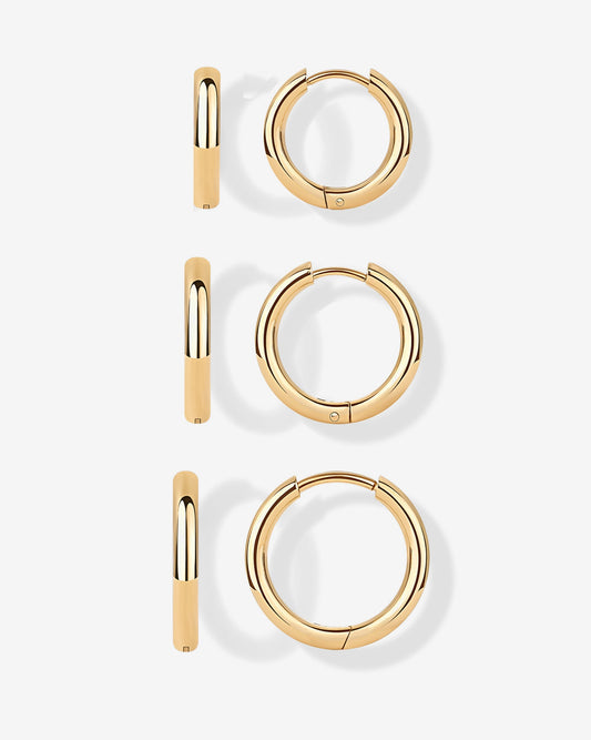 Small Hoop Earrings Set