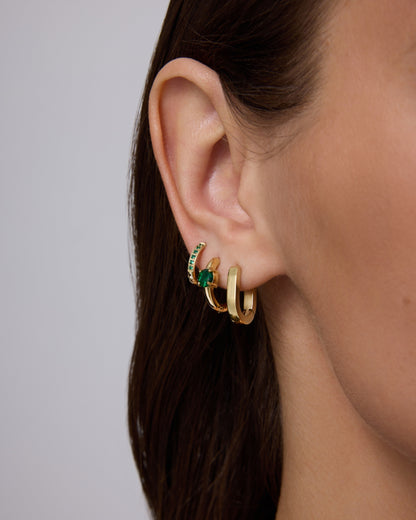 Luxe Huggie Hoop Earrings Set
