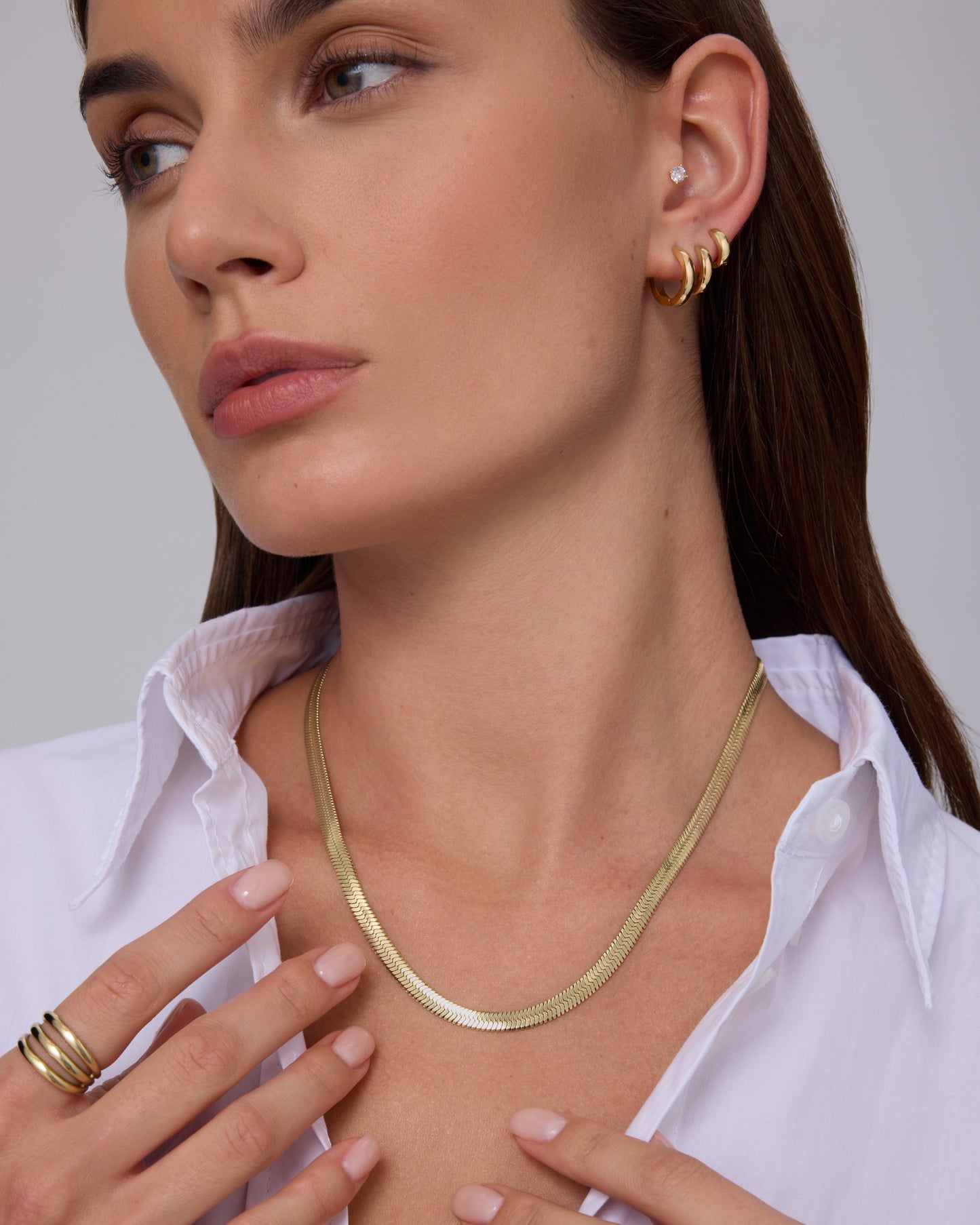 Herringbone Chain Necklace
