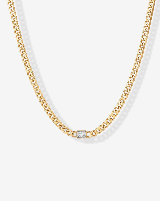 CZ Cuban Link Chain Necklace