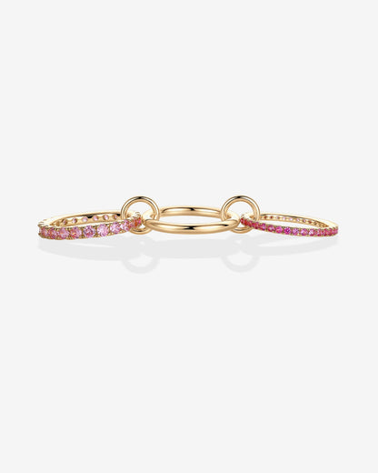 Interlocking Triple Band Ring