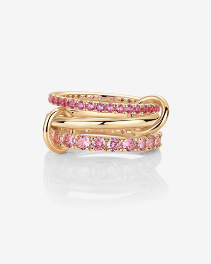 Interlocking Triple Band Ring