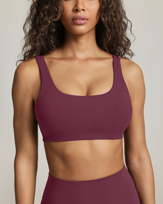 Athleisure Scoop High-Support Removable Padded Sports Bra