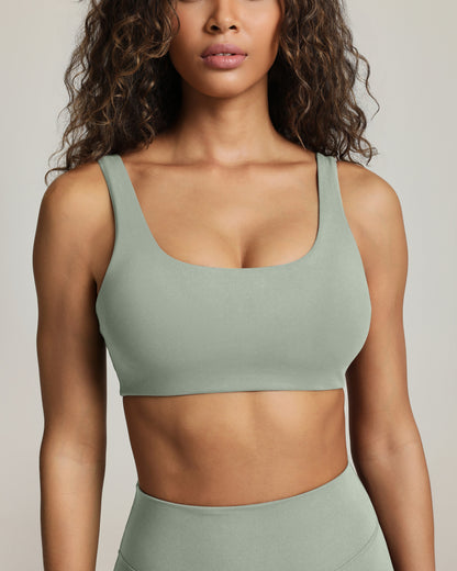 Athleisure Scoop High-Support Removable Padded Sports Bra
