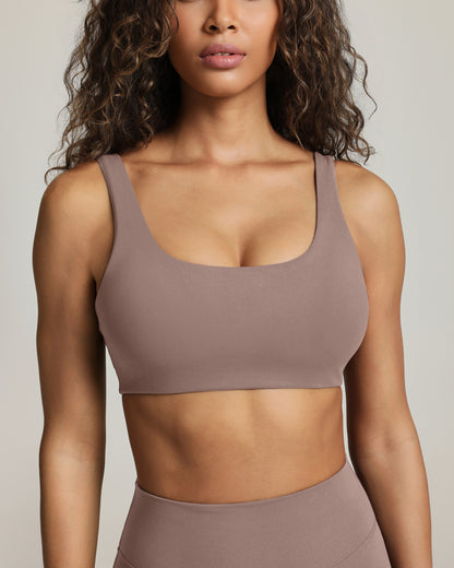 Athleisure Scoop High-Support Removable Padded Sports Bra