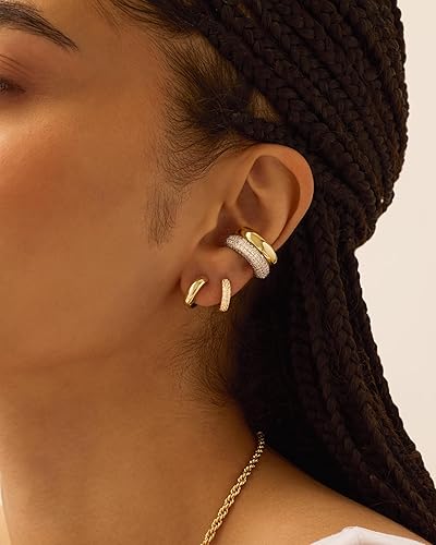 Chunky Pave Ear Cuffs