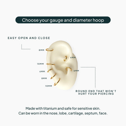 Essential Titanium Clicker Piercings
