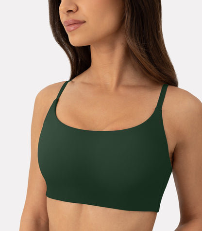 Athleisure Contrast Scoop Medium-Support Sports Bra