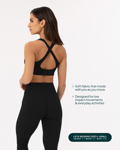 Athleisure Strappy Scoop High-Support Sports Bra