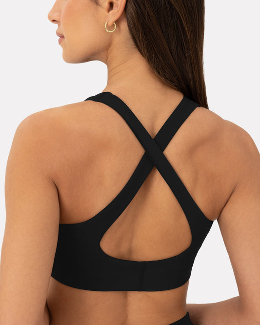 Athleisure Strappy Scoop High-Support Sports Bra
