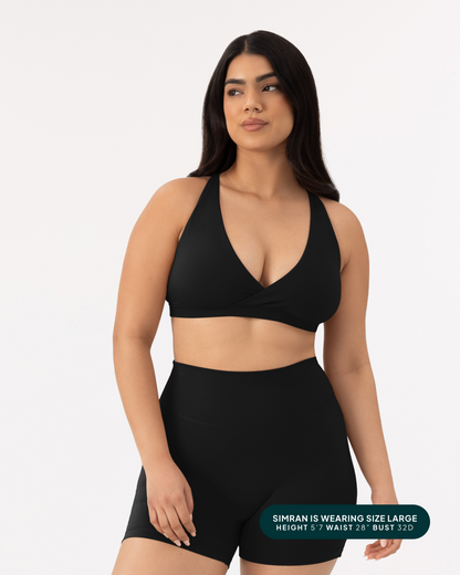 Athleisure Plunge Low-Support Sports Bra