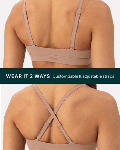 Athleisure Plunge Low-Support Sports Bra