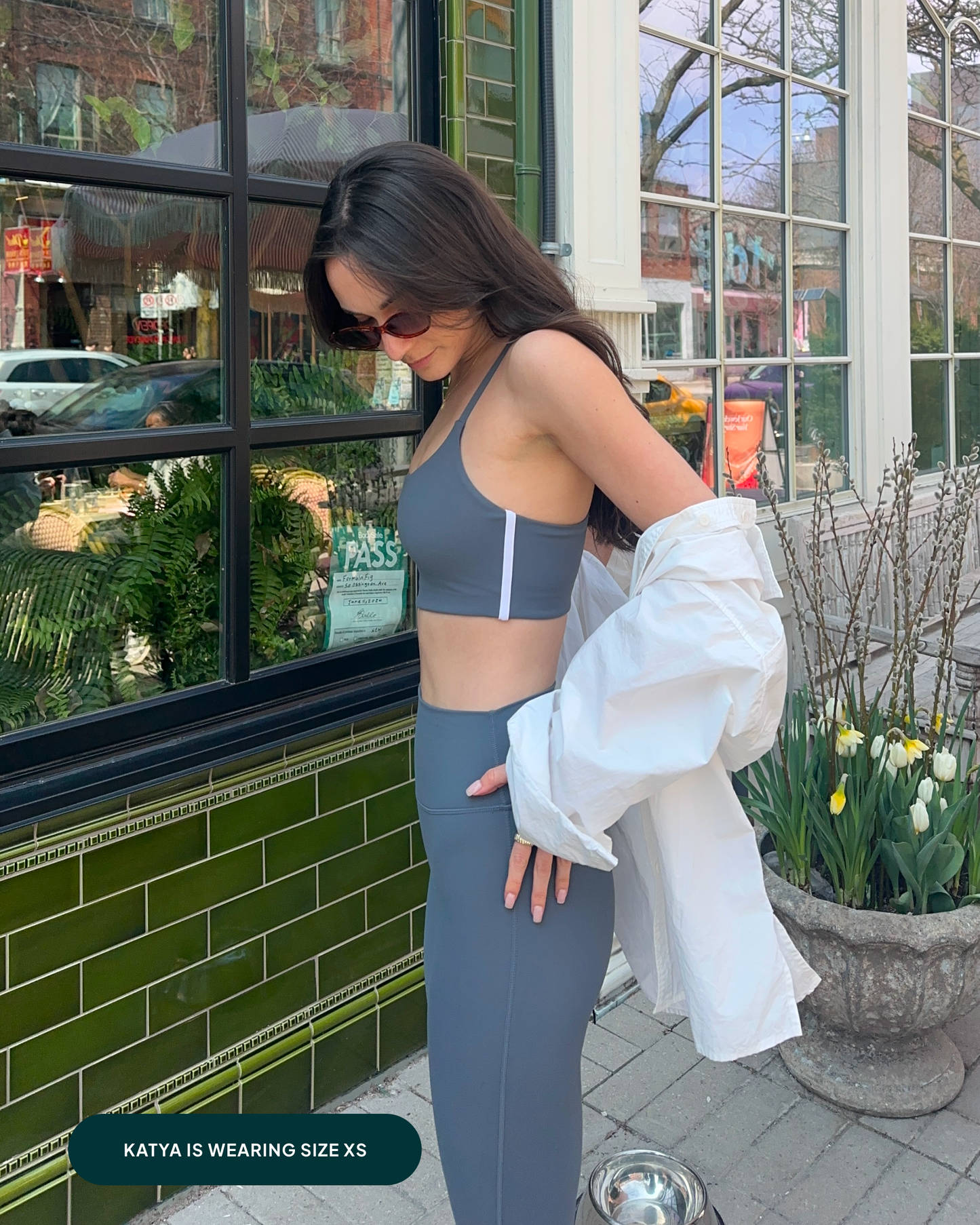 Athleisure Contrast Scoop Medium-Support Sports Bra