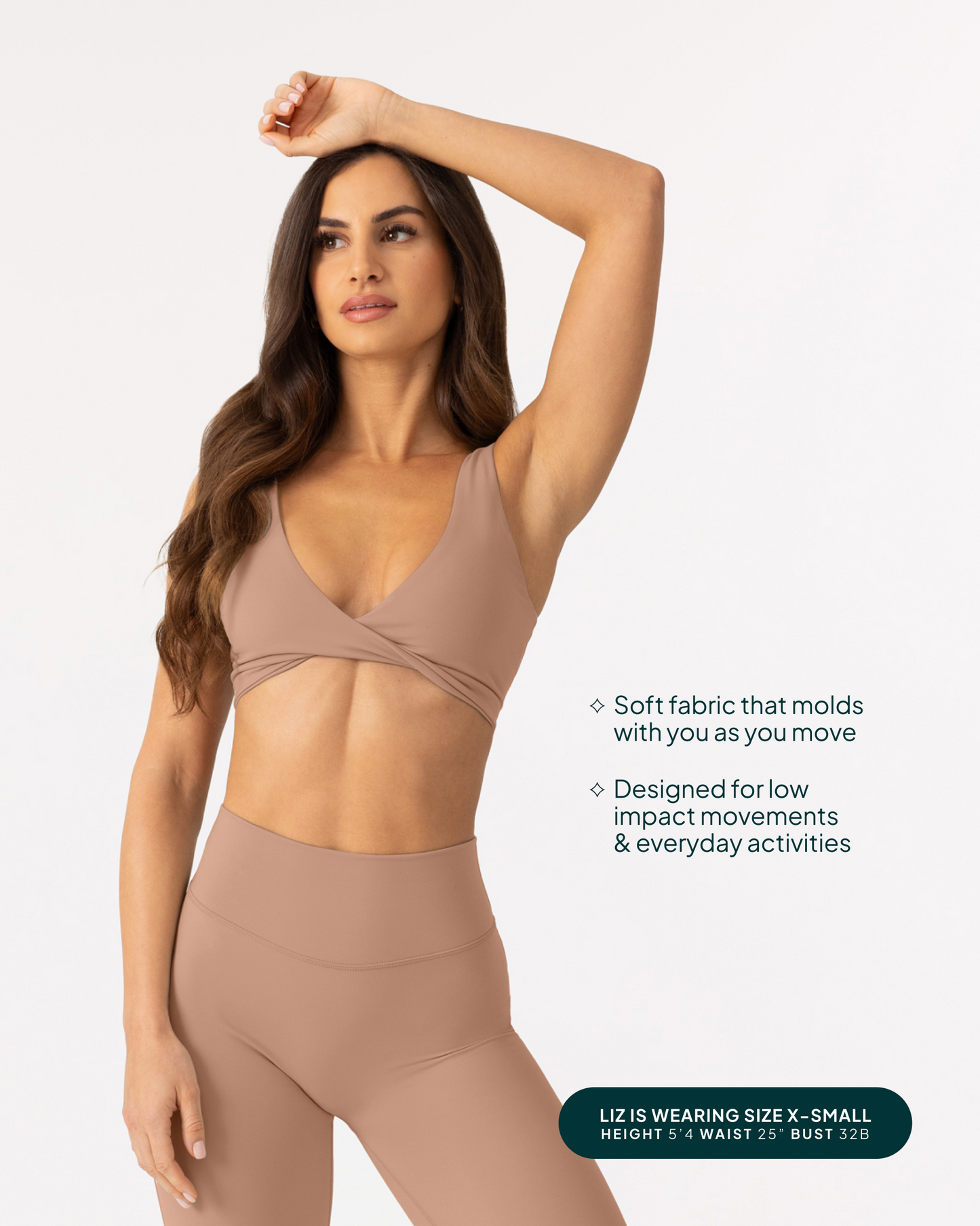 Athleisure Twist-Front Reversible Low-Impact Sports Bra