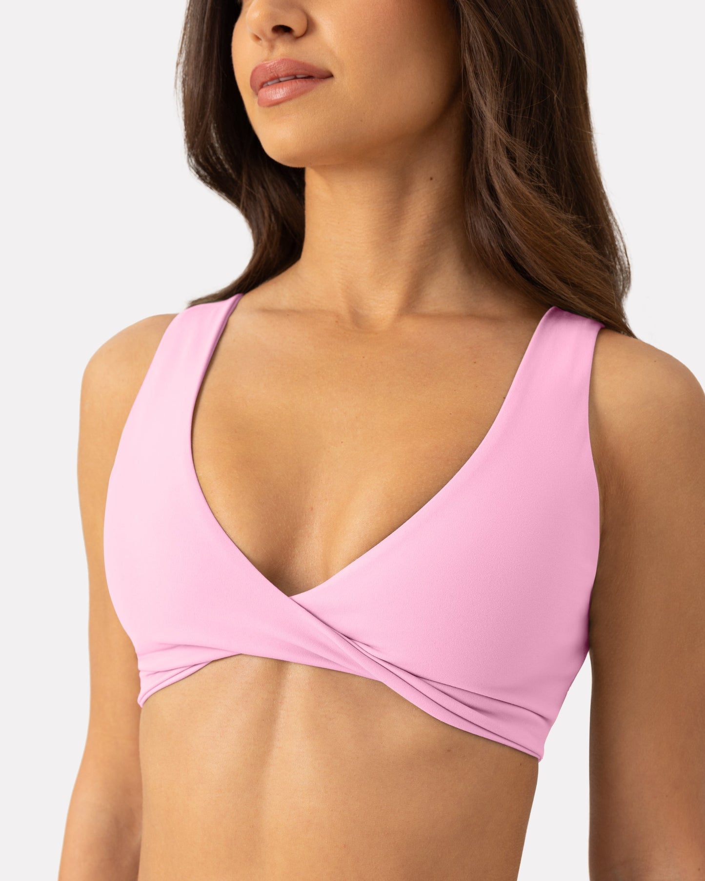 Athleisure Twist-Front Reversible Low-Impact Sports Bra