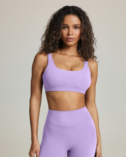 Athleisure Scoop High-Support Removable Padded Sports Bra