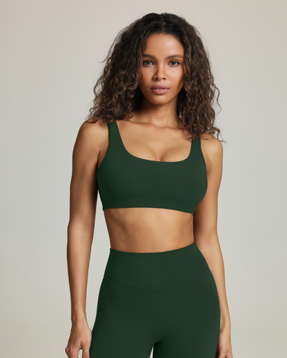 Athleisure Scoop High-Support Removable Padded Sports Bra