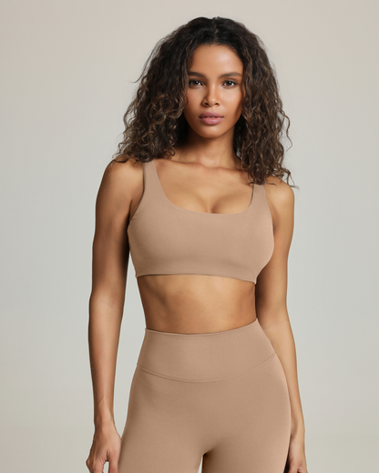 Athleisure Scoop High-Support Removable Padded Sports Bra