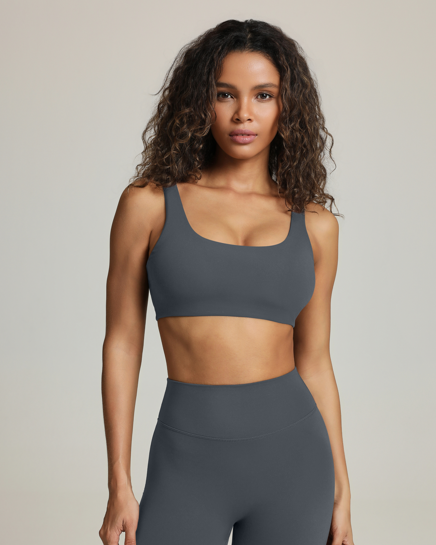 Athleisure Scoop High-Support Removable Padded Sports Bra
