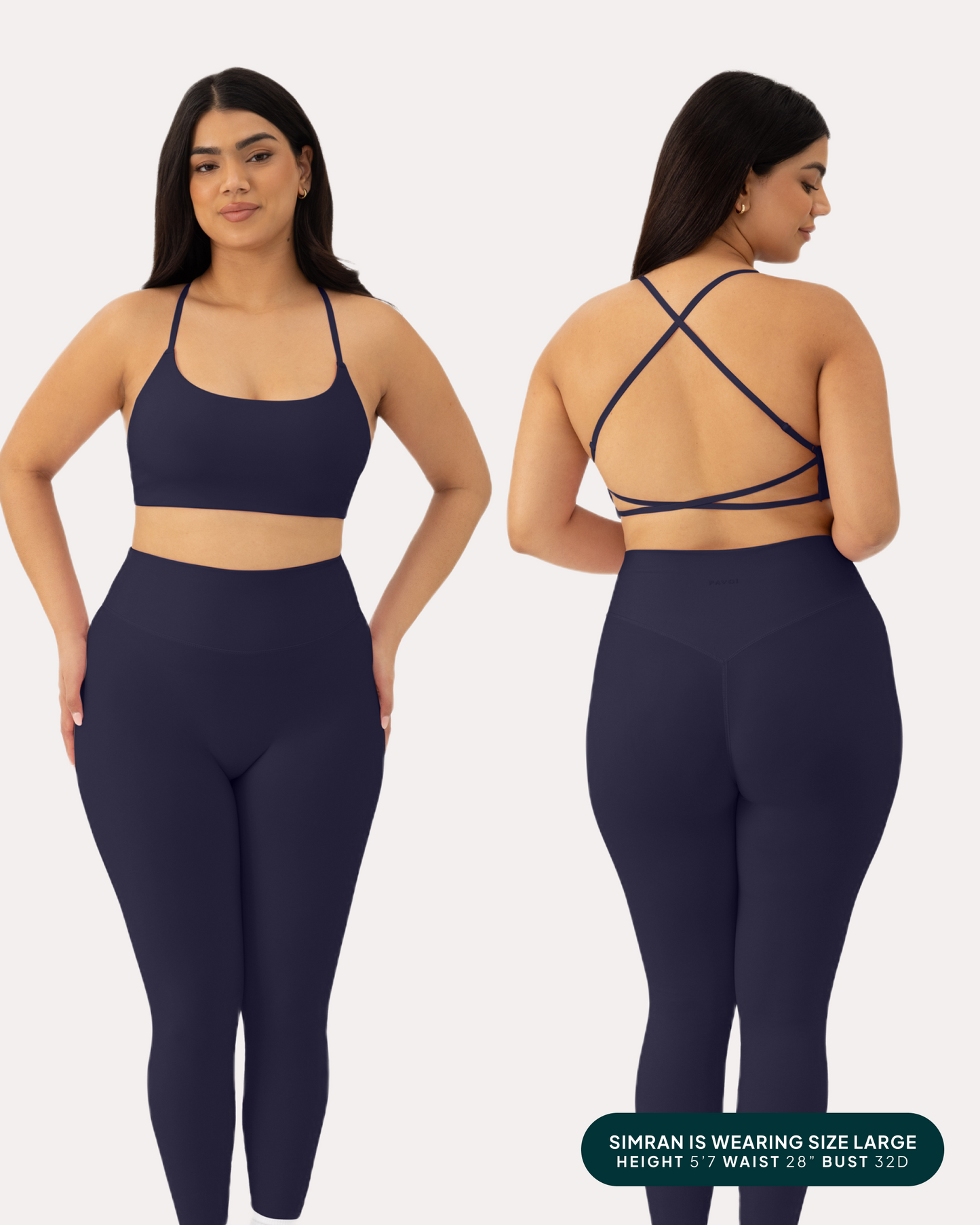 Athleisure Criss-Cross Strap Low-Impact Sports Bra