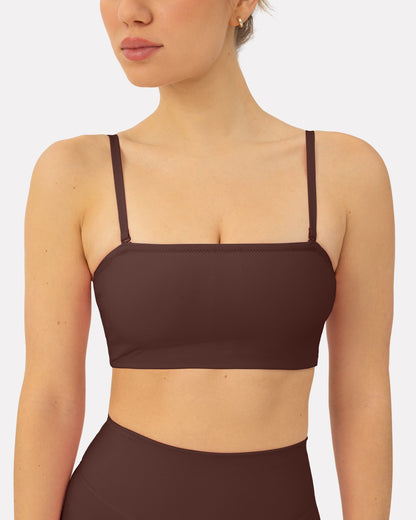 Athleisure Bandeau Low-Support Sports Bra