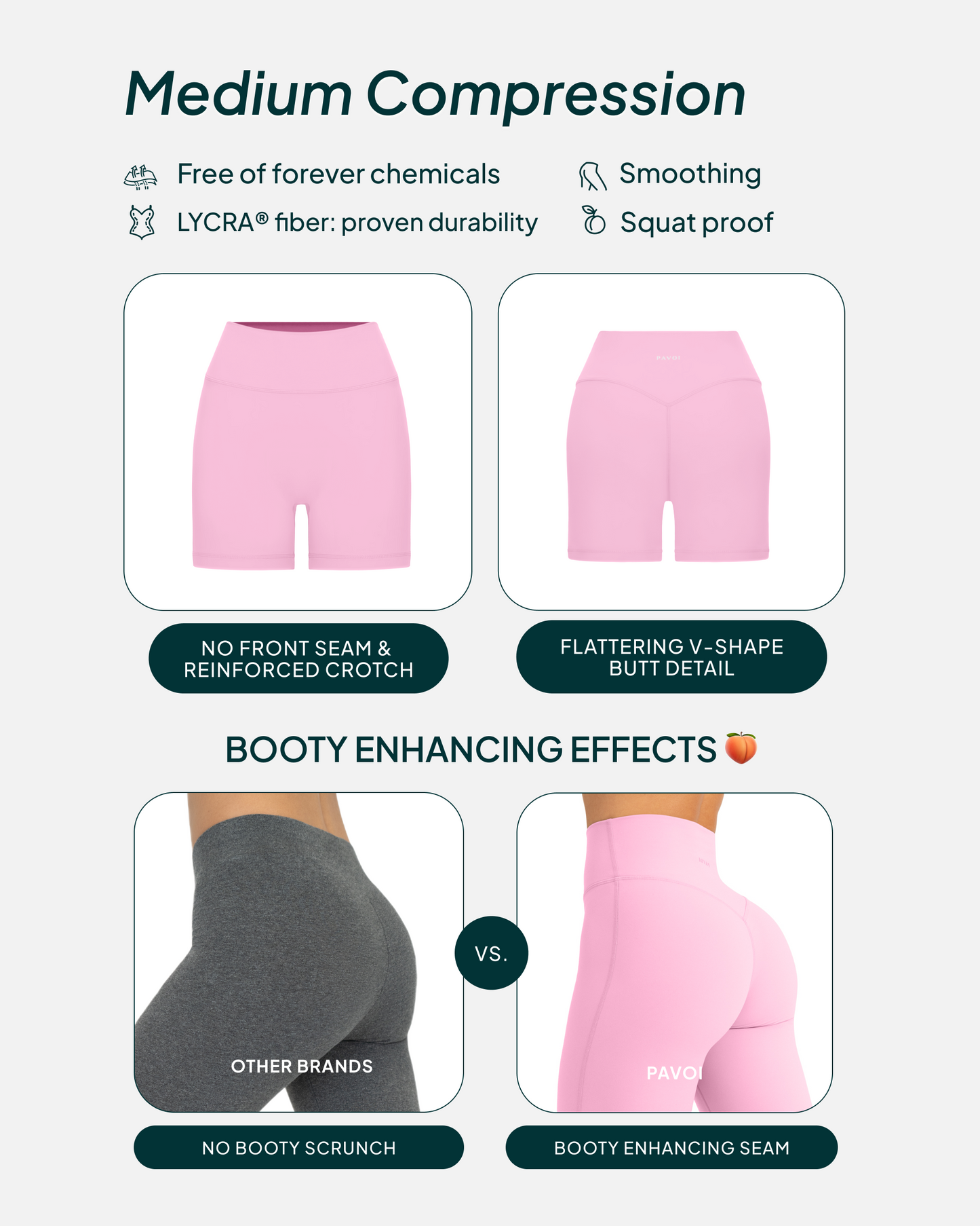 FlexFlow Butt Lifting High-Waisted 4" Seasonal Biker Shorts