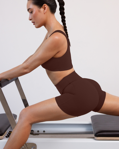 FlexFlow Butt Lifting High-Waisted 4" Biker Shorts