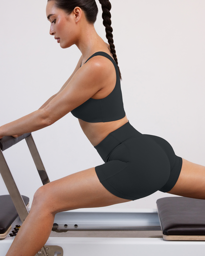 FlexFlow Butt Lifting High-Waisted 4" Biker Shorts