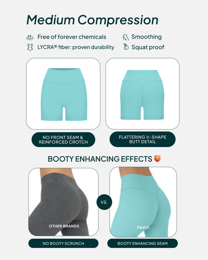 FlexFlow Butt Lifting High-Waisted 4" Seasonal Biker Shorts
