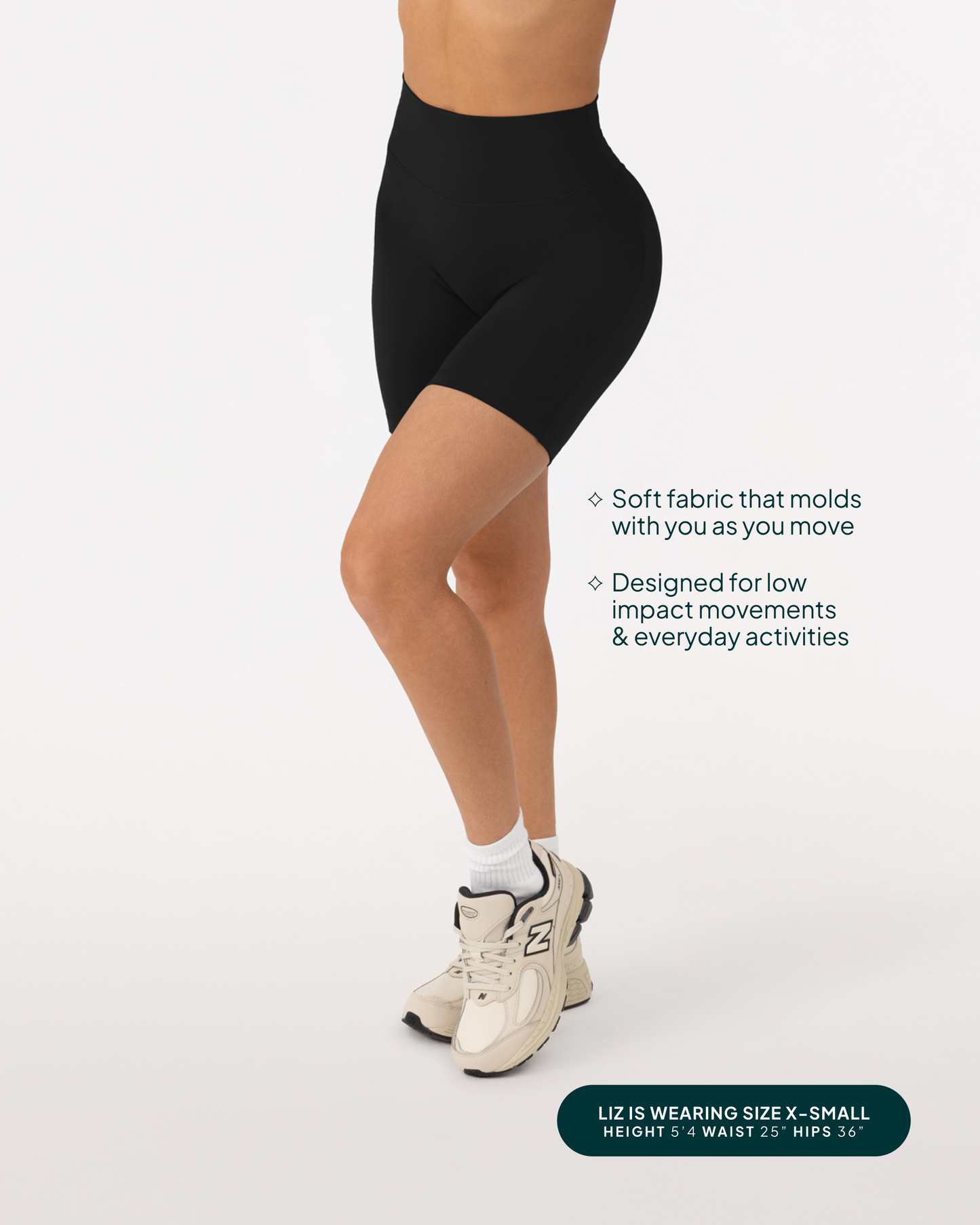 FlexFlow Butt Lifting High-Waisted 6" Biker Shorts