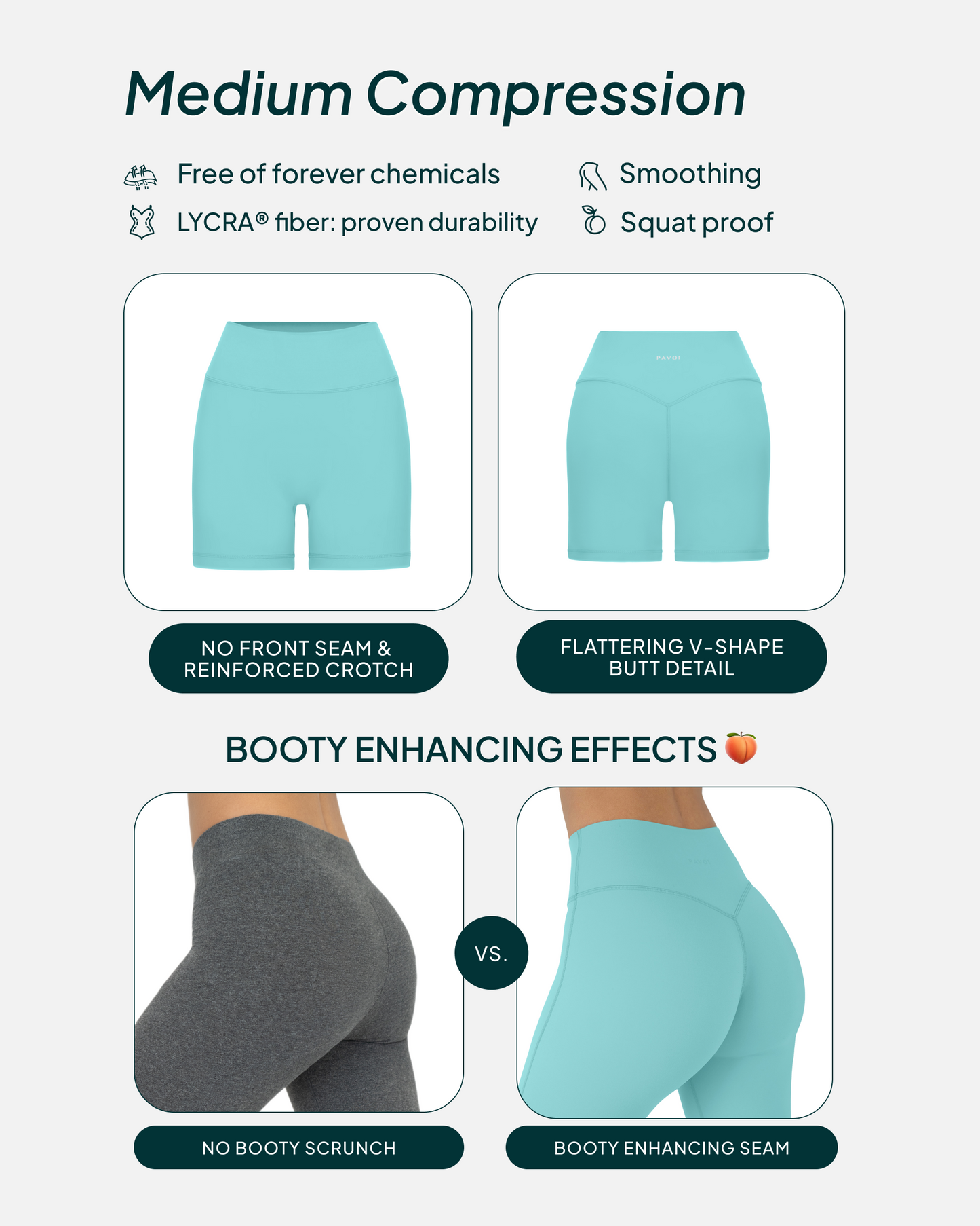 FlexFlow Butt Lifting High-Waisted 6" Seasonal Biker Shorts