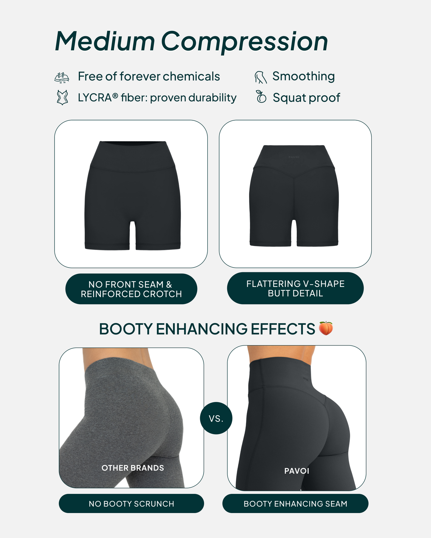 FlexFlow Butt Lifting High-Waisted 6" Biker Shorts