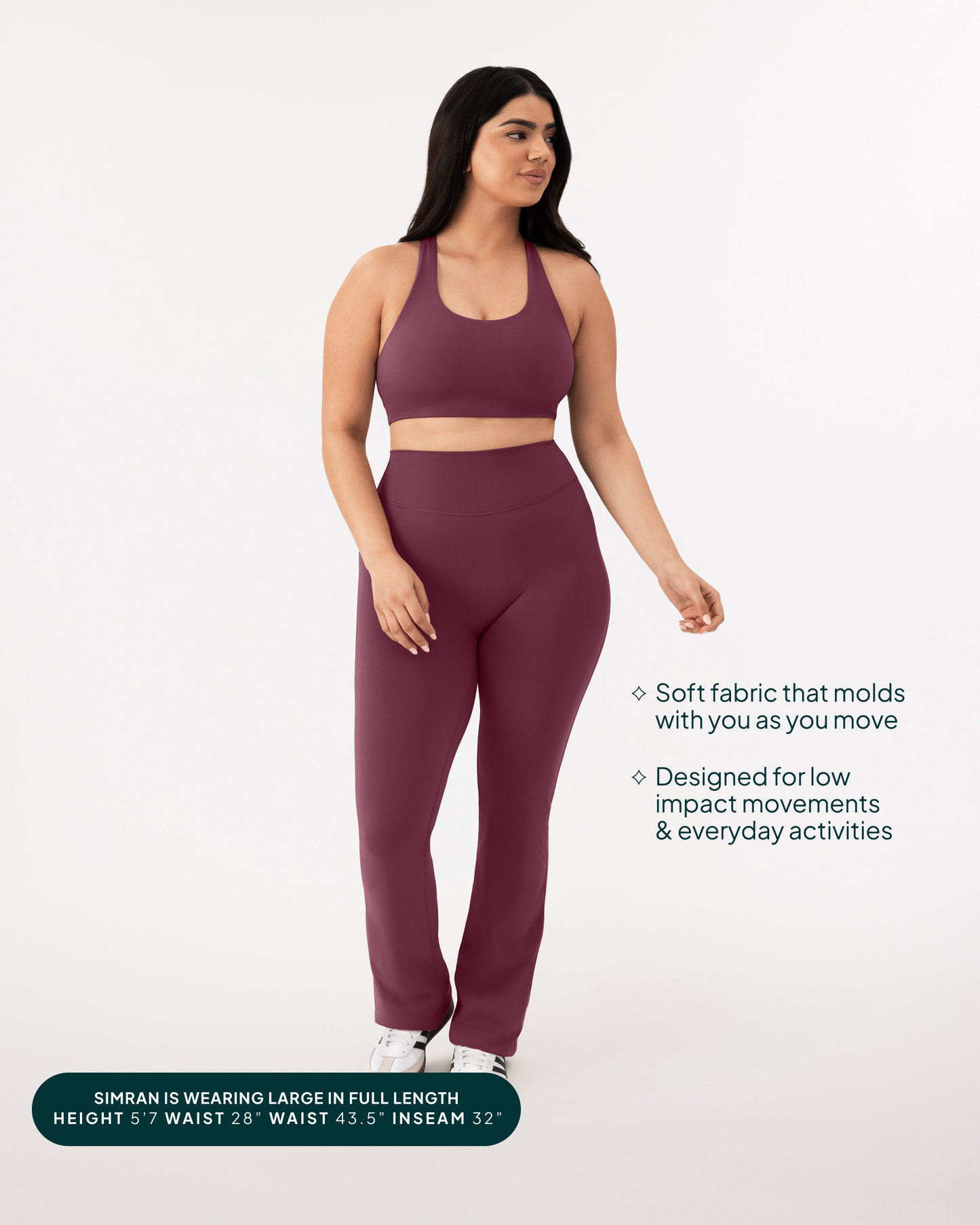 Athleisure Short Length Flared Leggings