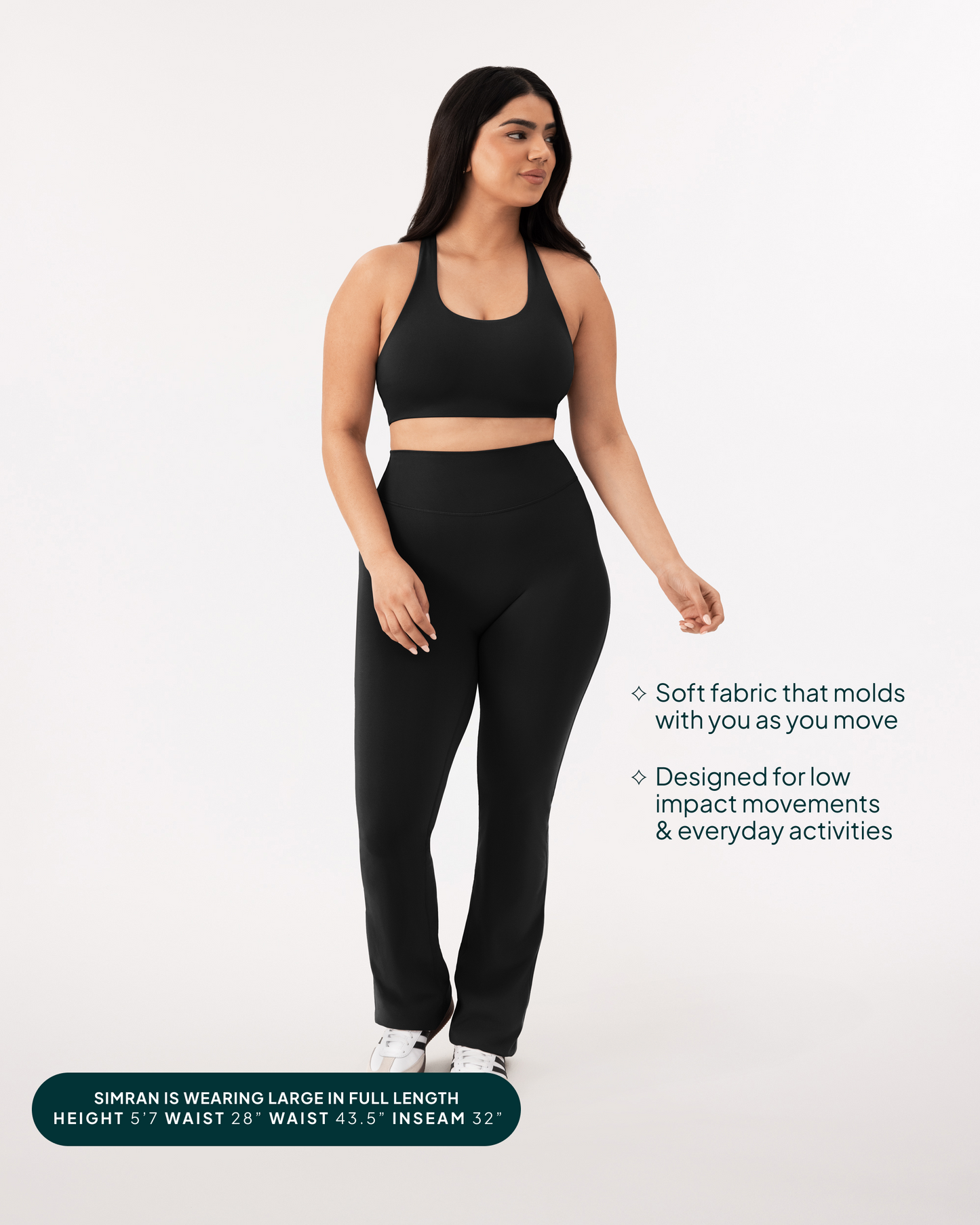 Athleisure Short Length Flared Leggings