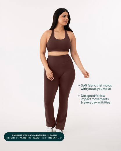 Athleisure Short Length Flared Leggings