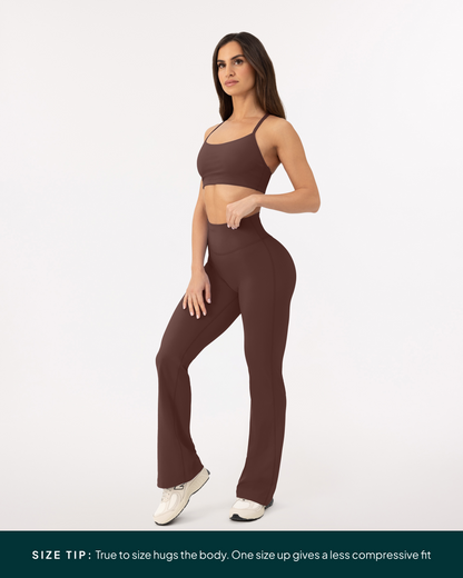 Athleisure Short Length Flared Leggings