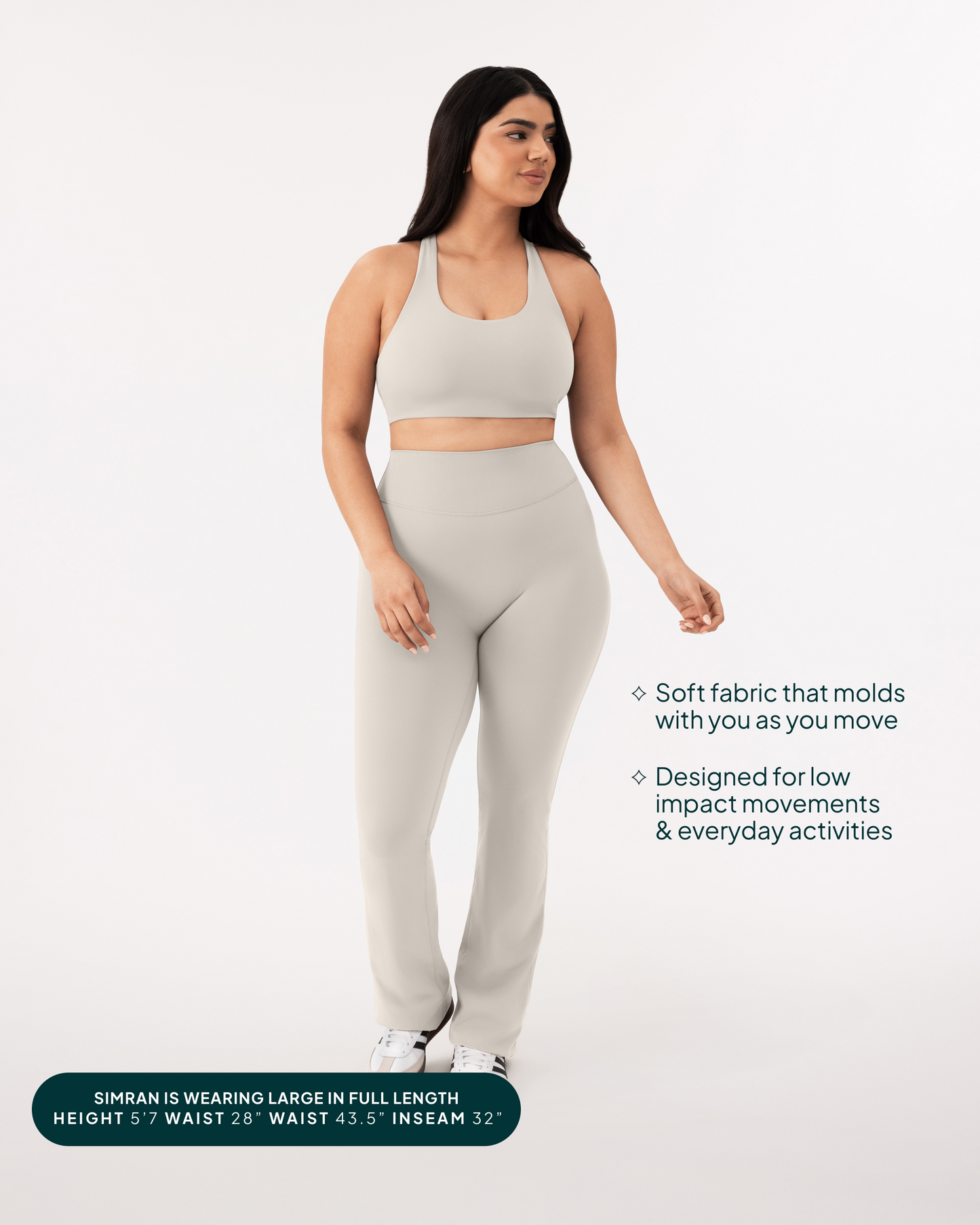 Athleisure Short Length Flared Leggings