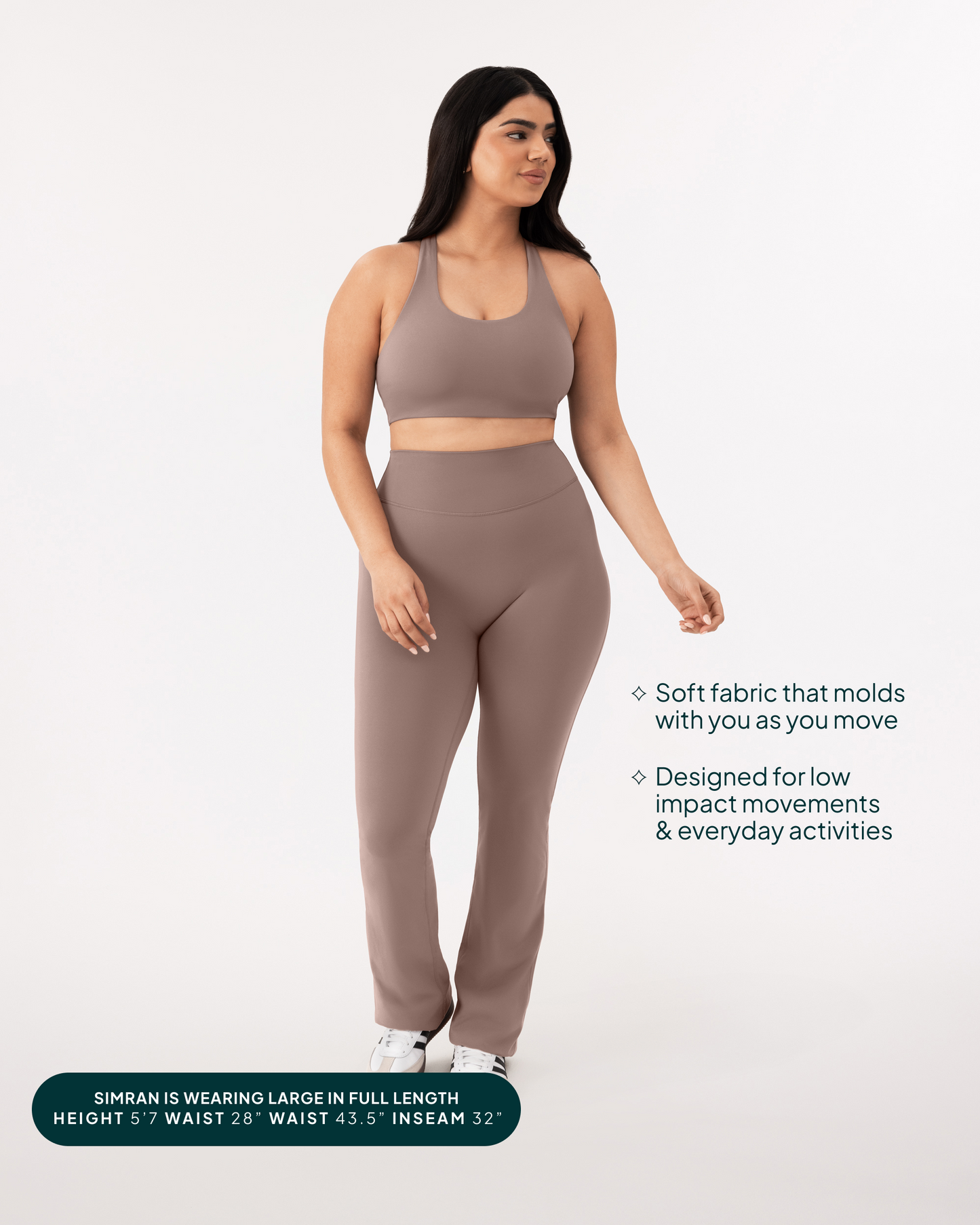 Athleisure Short Length Flared Leggings