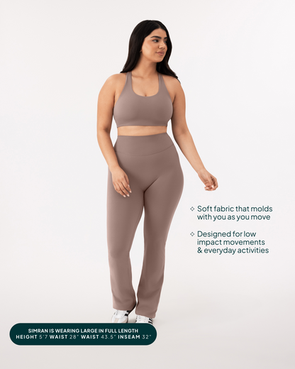 Athleisure Short Length Flared Leggings